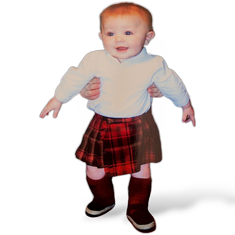 Handmade Baby Tartan Kilt 6-9M Y2K Scottish Highland Plaid
